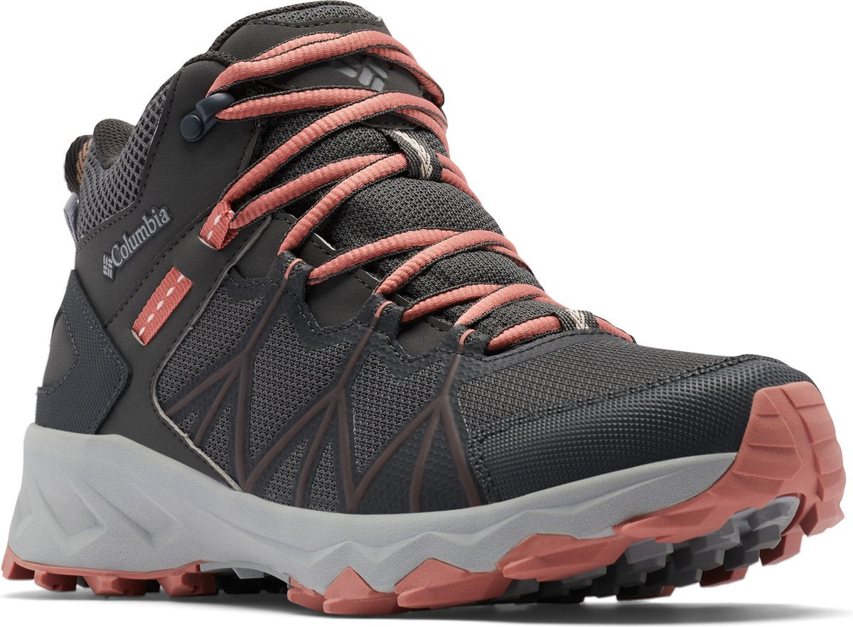 Columbia Peakfreak™ II Mid Outdry™ Damen-Wanderstiefel – Dunkelgrau, dunkle Koralle – Größe 38