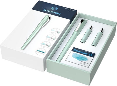 Schneider Schreibgeräte Schneider Kalligraphie-Set – Callissima – Kalligraphie-Füllfederhalter – Geschenkbox – Minze – S-143811