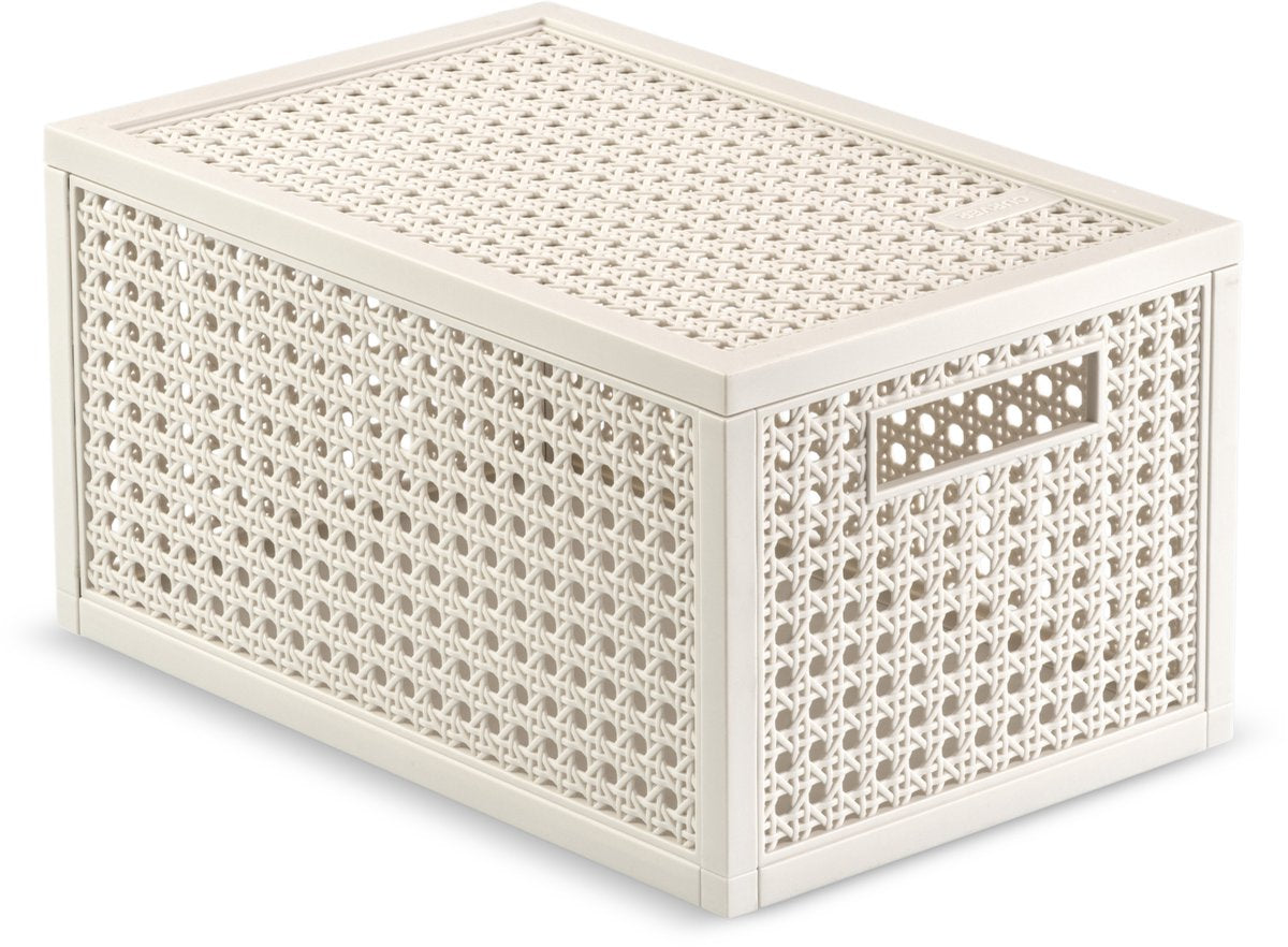 Curver Kaya Aufbewahrungskorb – 7 l – 18,8 x 30 x 15,4 cm – weiß