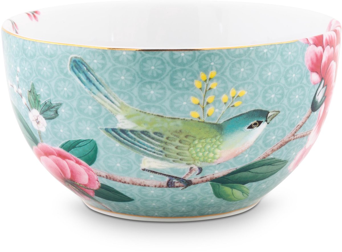 Pip Studio Schüssel Blushing Birds Blau 12cm