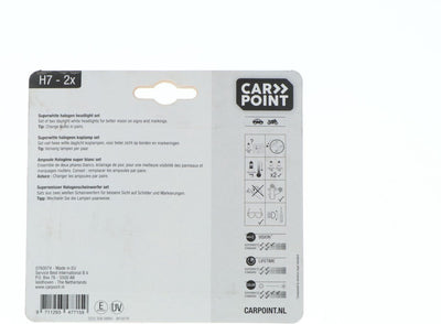 Carpoint ultrahelle H7-Halogenlampe, 12 V, 55 W, kraftvolles Licht, langlebig, energieeffizient, wetterbeständig