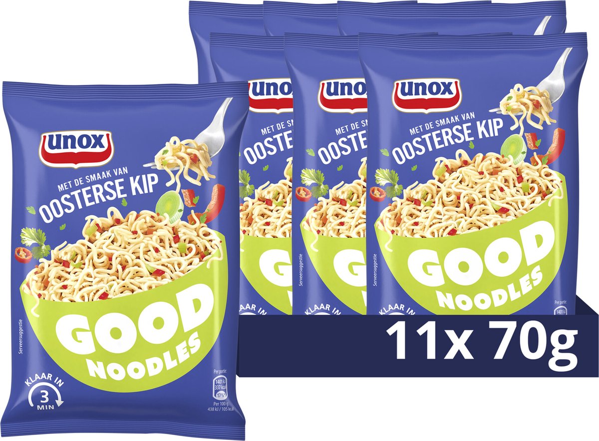 Unox gute Nudeln - orientalisches Huhn - 11 x 70 g - Vorteilspack