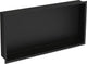 Plieger Posteingang Einbaunische – mit Flansch – Edelstahl – 60 x 30 x 7,5 cm – mattschwarz