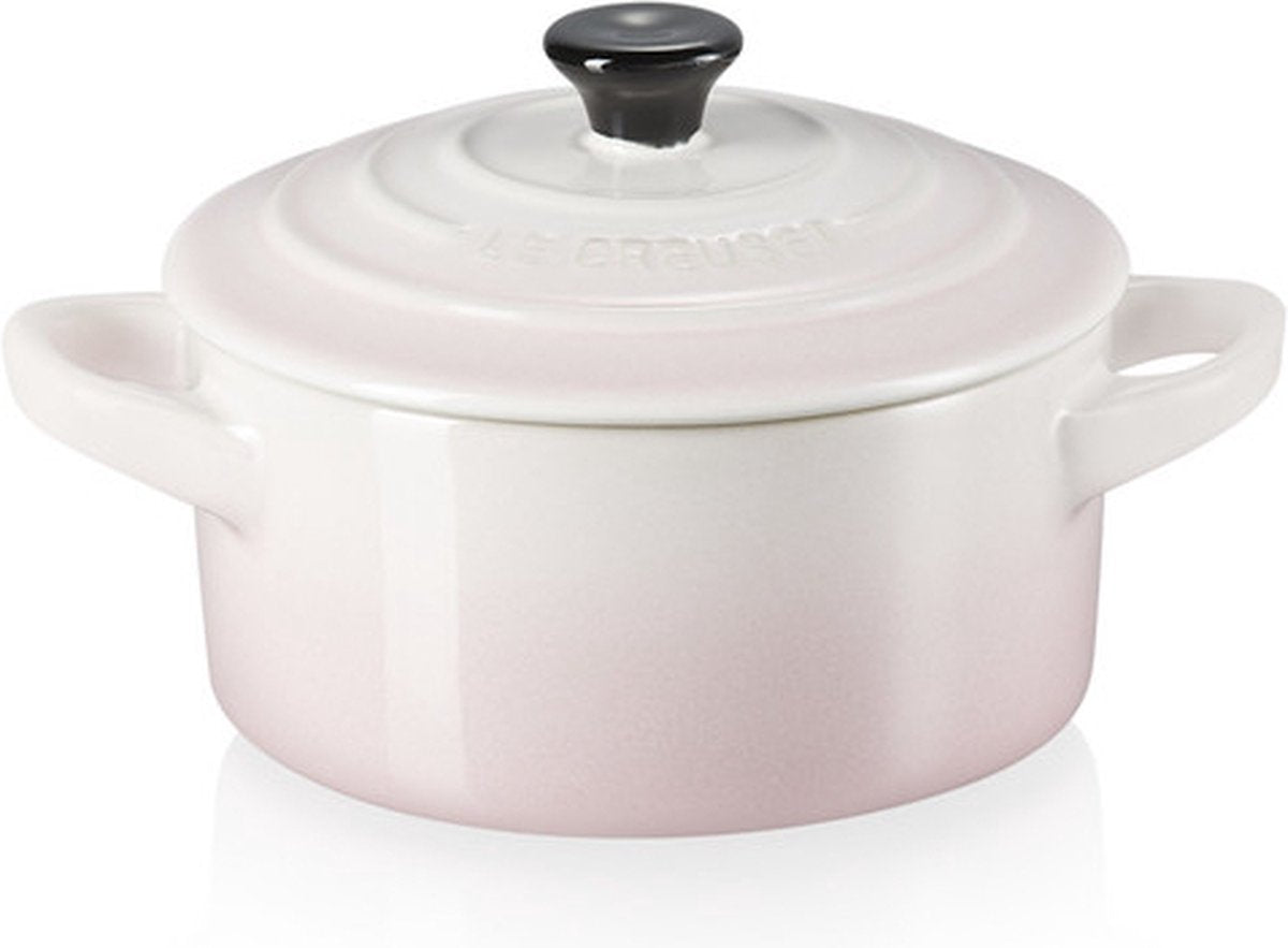 Le Creuset - Steingut - Mini-Kasserolle 10 cm 0,25 l Muschelrosa
