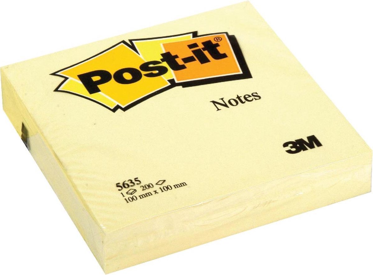 Post-it® Post-it - Notizblock 3m Post-it 563 101x101mm gelb