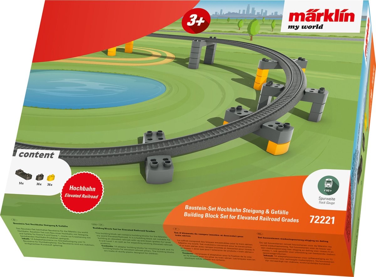 Märklin Meine Welt Bausteine-Set Viaduktbahnauf- und -abfahrt