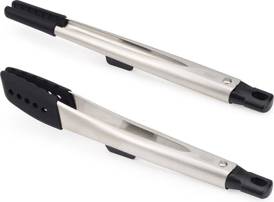 Joseph Joseph – Elevate-Fusionszangen-Set, 2 Stück – Silikon – Silber