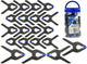 Geko-Set mit 22 Federklemmen – Kunststoff – Stahlfeder – 50 mm 75 mm