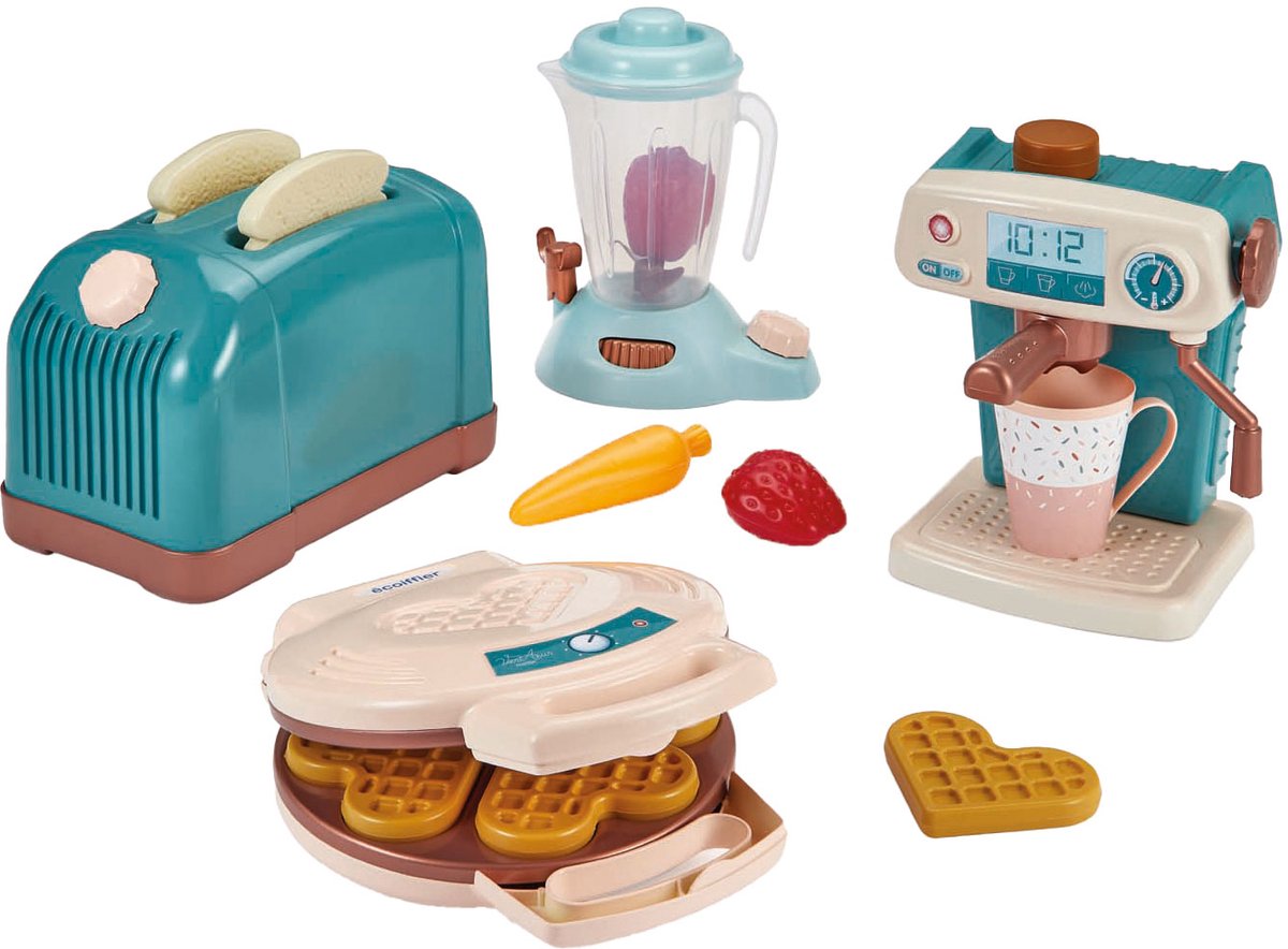 Ecoiffier Kitchen Set Complete 4in1, 15dlg.