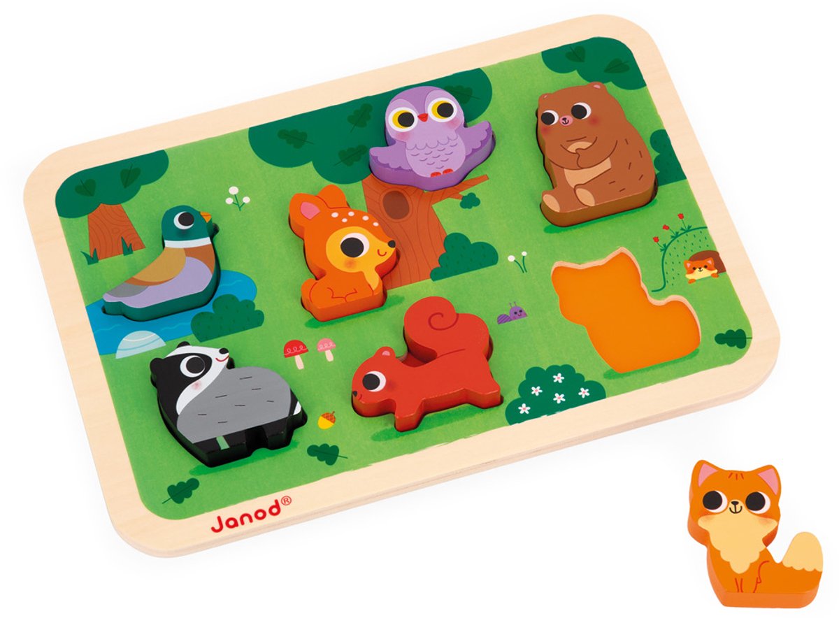 Janod – großes Puzzle – Waldtiere