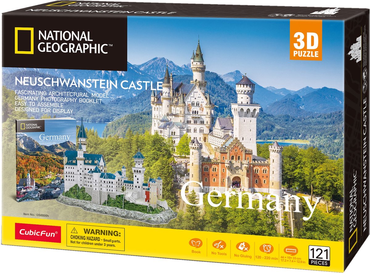Cubic Fun 3D Puzzle National Geographic Neuschwanstein Schloss