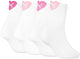Puma Damen 4p halbhohe Socken herzweiß