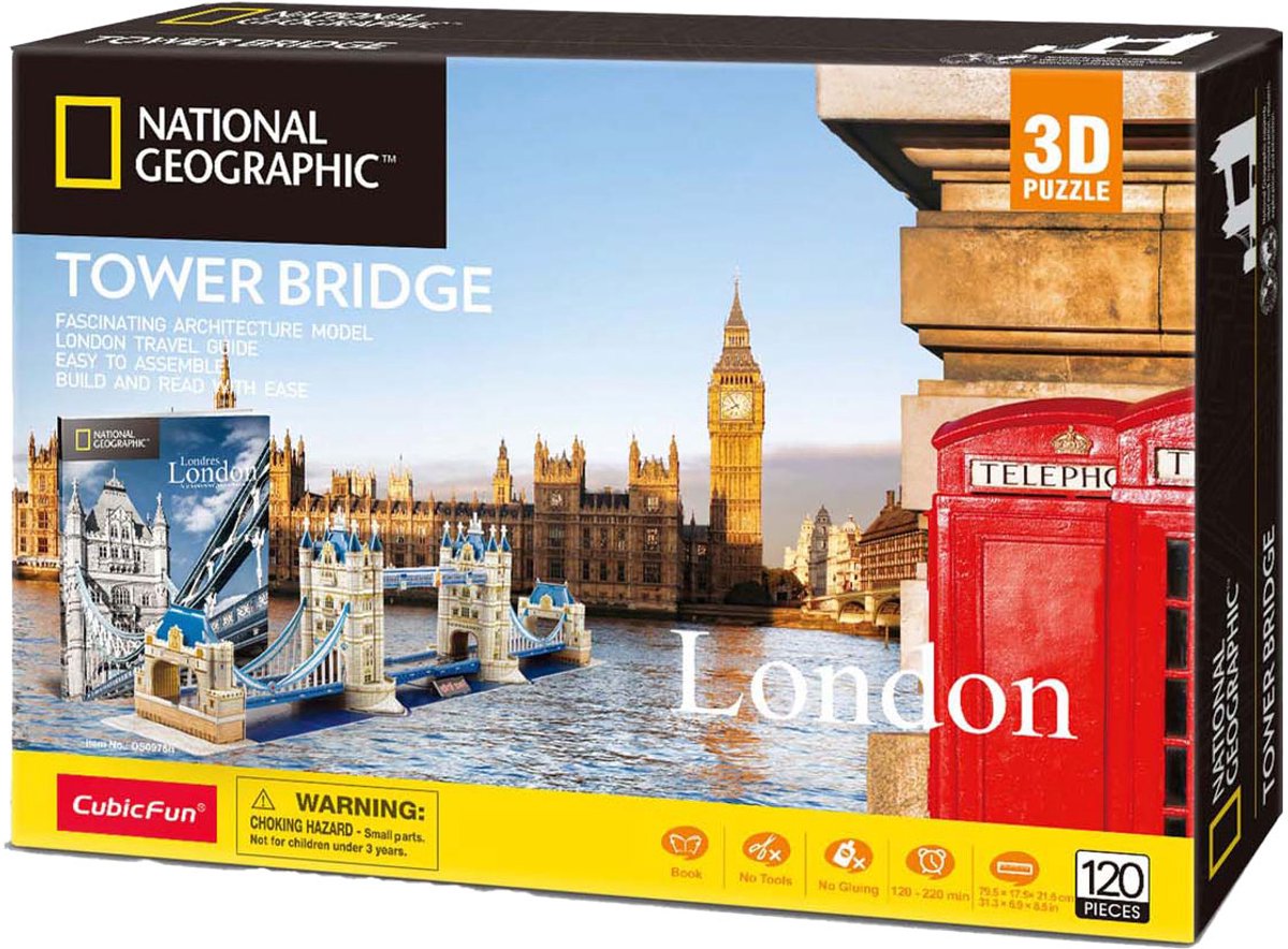 Cubic Fun 3D Puzzle National Geographic Tower Bridge