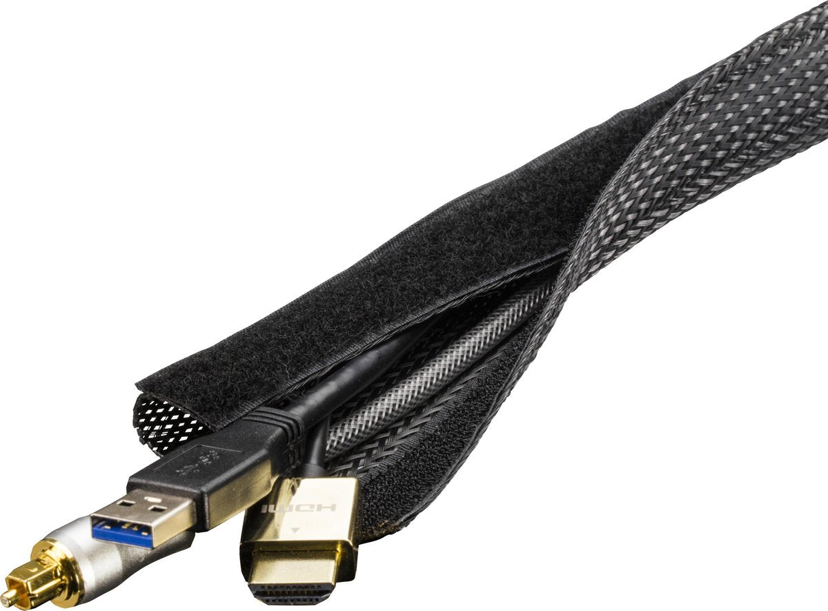 Deltaco ldr16 – Kabelsocke aus Nylon mit Klettverschluss – 3 Meter