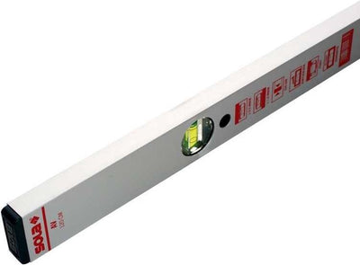 Sola Alu-Block-Wasserwaage AV80 80 cm 2 Fläschchen 0,50 mm m Silber