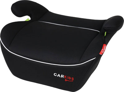 Carkids i-Size-Sitzerhöhung Alex – entspricht dem i-Size-R-129-Standard – für Kinder von 125–150 cm – abnehmbarer, waschbarer Bezug – flexible Installation – Schwarz und Weiß