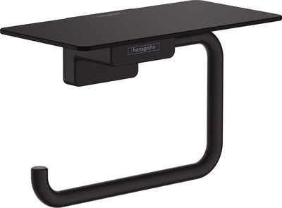 Hansgrohe addstoris Toilettenpapierhalter mit Ablage mattschwarz