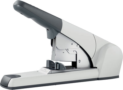 Leitz Hochleistungs-Flachklammerhefter – Heften bis zu 120 Blatt – inklusive Heftklammern – Silber