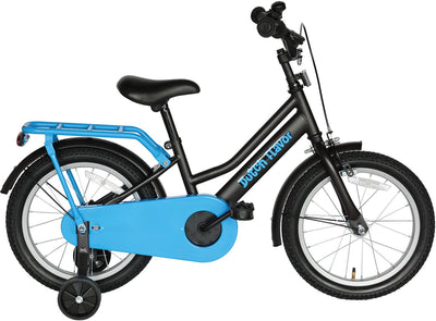 Niederländisches Kinderfahrrad 16 Zoll – graublau – 4 bis 6 Jahre – Bremse und Rücktritt