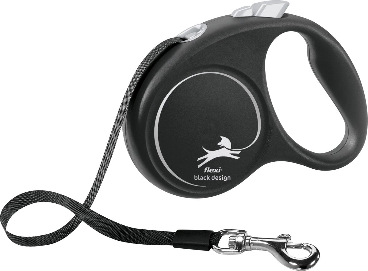 Flexi Rollijn schwarzes Designband schwarz