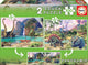 Educa - Puzzle - 2 x 100 Teile - Dinosaurier