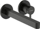 Hansgrohe finoris – Einbau-Waschtischmischer – Einhebelbedienung – mit Ablassschraube – 228 mm – gebürstetes Schwarzchrom