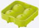 Point-Virgule - Silikon-Eiskugelform für 4 Eiskugeln - grün - ø 4,5 cm