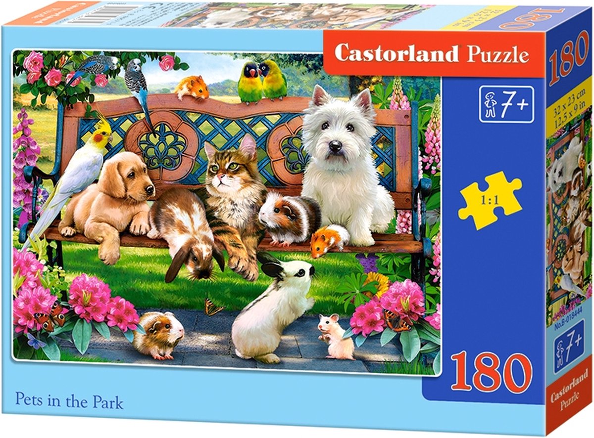 Castorland-Puzzle 180 Teile. Haustiere im Park