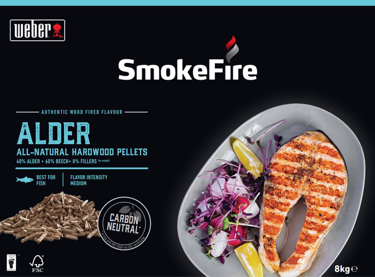 Weber Smokefire Natural Hartwood Pellets Alder