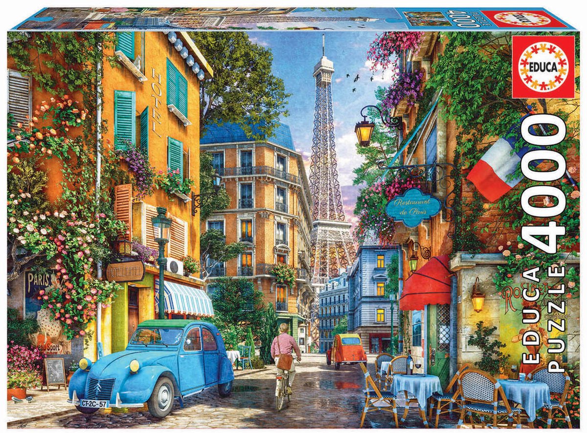 Educa – Puzzle – Straßen von Paris – 4000 Teile – Puzzle für Erwachsene