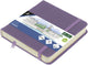Känguru-Skizzenbuch – 12 x 12 cm – Heideviolett – mit Gummiband und Band – k-861253