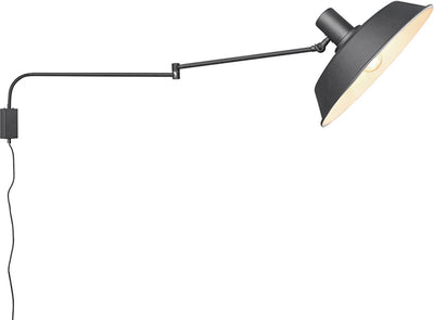 Trio Pollerleuchte - Wandleuchte - Schwarz matt - exkl. 1x E27 4,9W - nicht für externen Dimmer geeignet