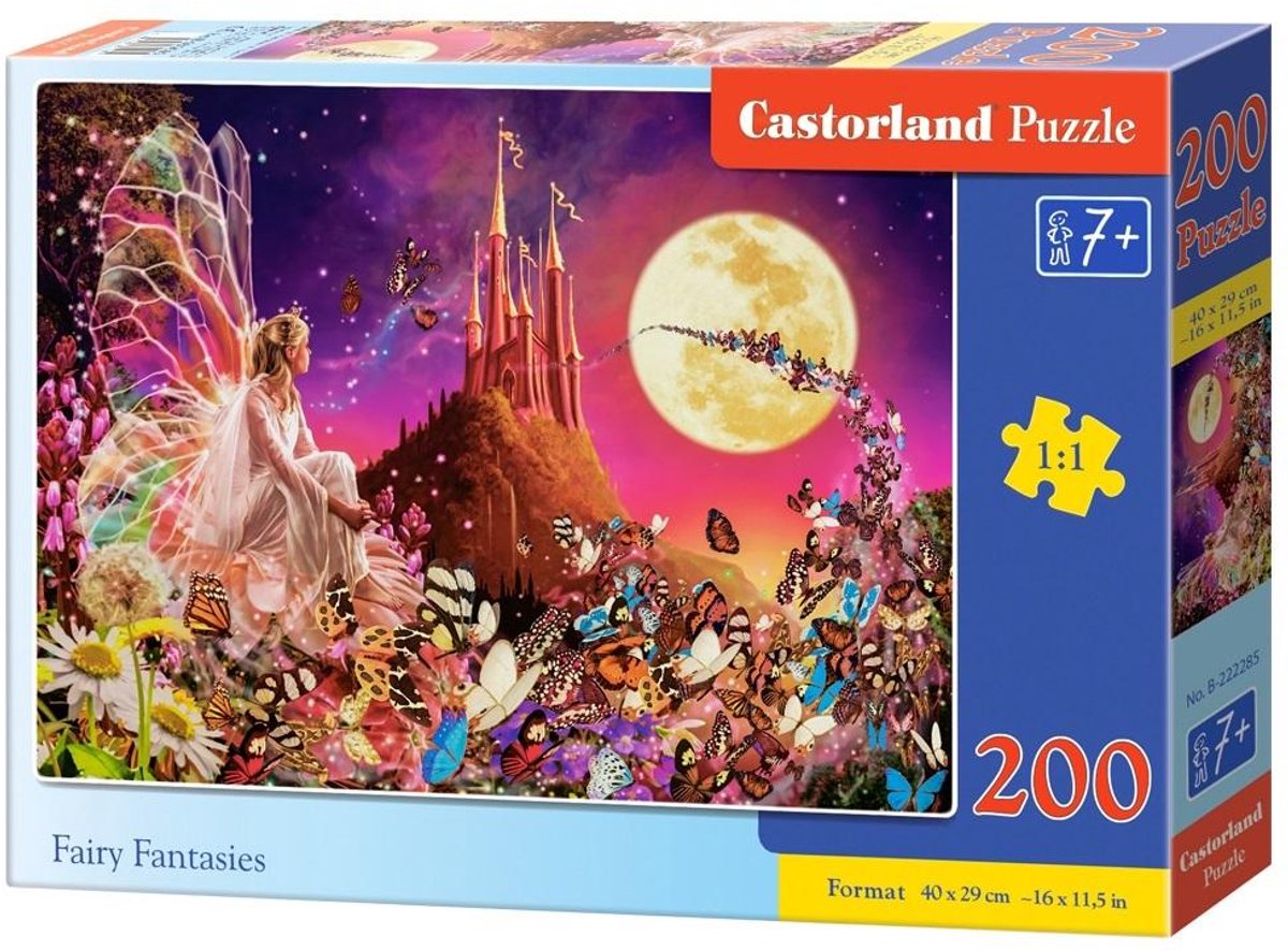 Castorland Puzzle 200 Feenfantasien B-222285 – Puzzle 200 Feenfantasien B-222285