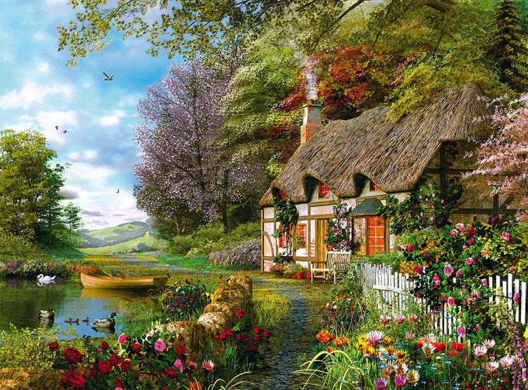 Ravensburger Puzzle Landhaus - Landschaftspuzzle 1500 Teile.