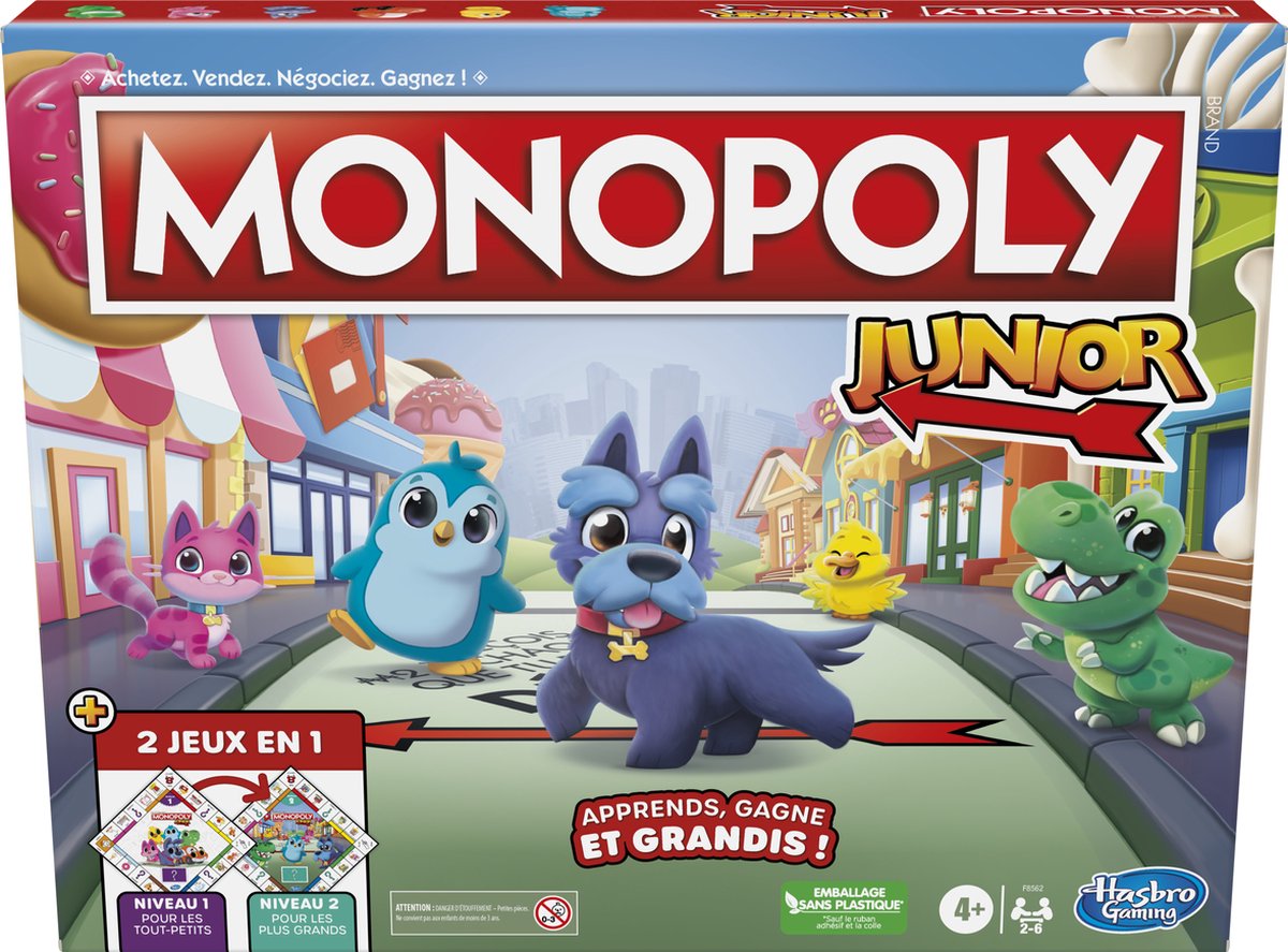 Monopoly Junior - 2-in-1-Spiel - Brettspiel (Französisch)