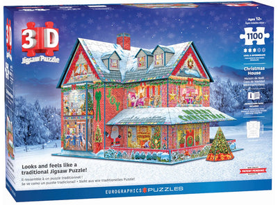 Eurographics - Weihnachtshaus - 1100 Teile - 3D-Weihnachtspuzzle