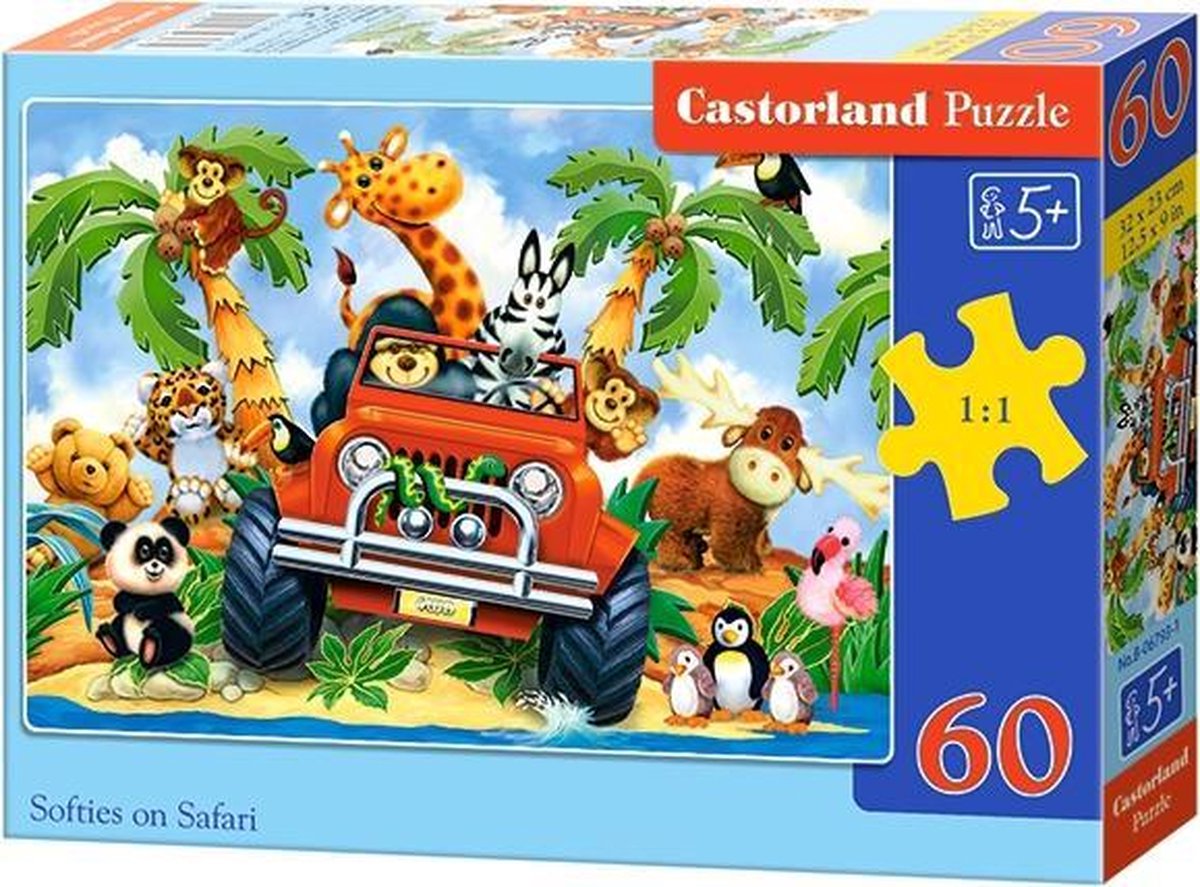 Castorland Softies auf Safari - 60 Stück