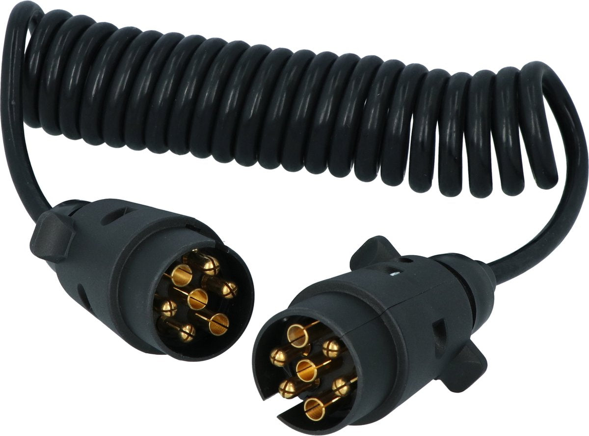 Carpoint Spiralanhänger-Verlängerungskabel 7p > 7p-Stecker