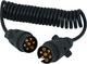 Carpoint Spiralanhänger-Verlängerungskabel 7p > 7p-Stecker