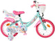 Volare Einhorn Kinderfahrrad – Mädchen – 14 Zoll – Grün – zwei Handbremsen