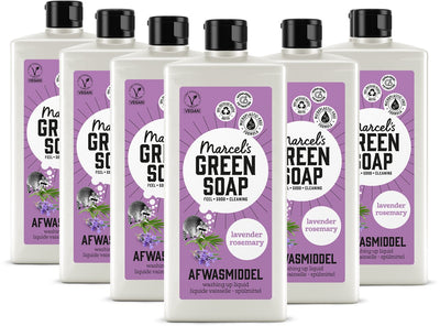 Marcel's grüne Seife, Spülmittel – Lavendel-Rosmarin – 6 x 500 ml