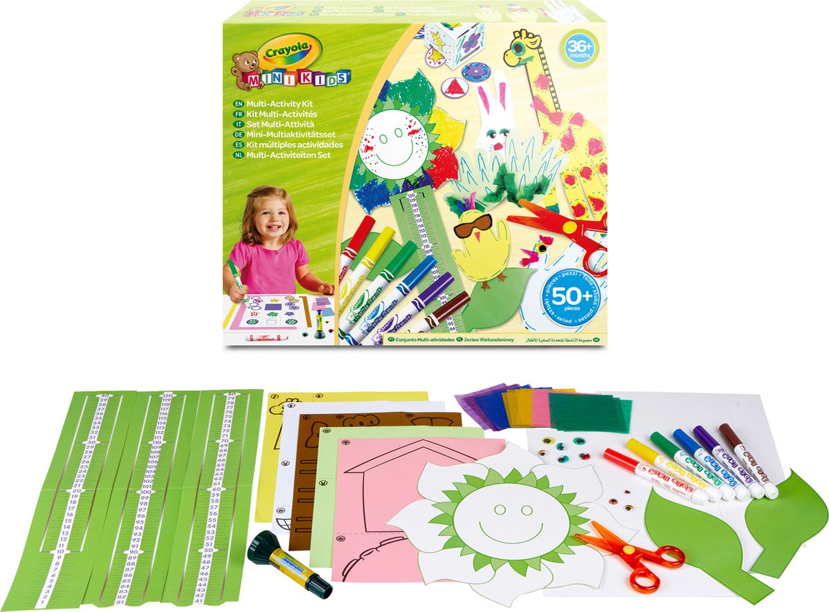 Crayola - Mini Kids - Hobbypaket - Bastelset für Kinder - 50 Teile