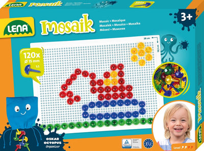 Lena Mosaik-Set transparent 120 Stück 15 mm