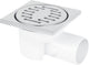 Differnz Basic - Duschablauf seitlicher Abgang - matt - 10 x 10 cm