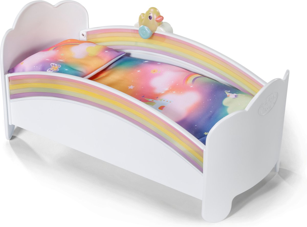 Baby Born Regenbogenbett – mit Schlaflied