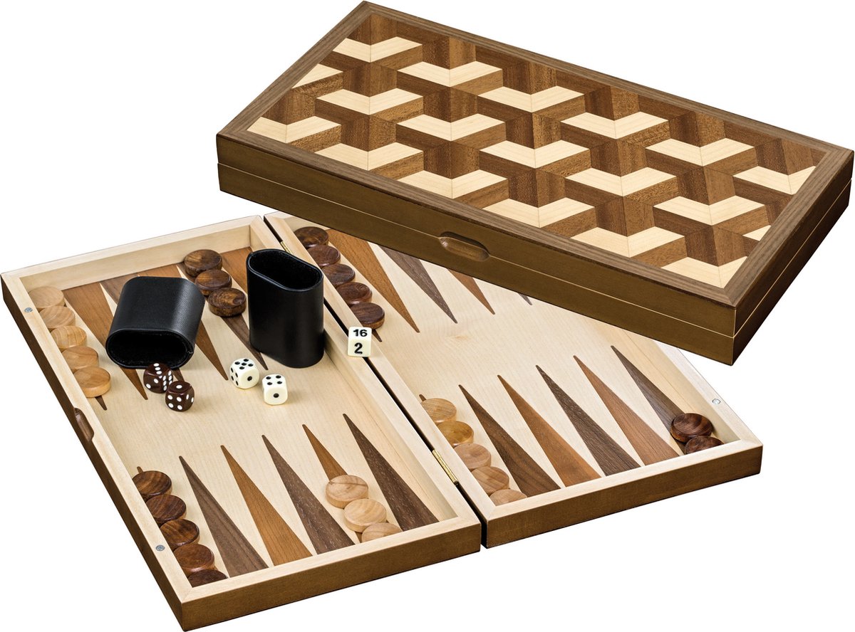 Philos Backgammon-Kassette Zakynthos Medium
