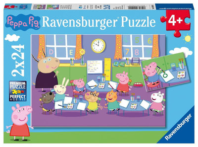 Ravensburger Puzzle Peppa Pig – zwei Puzzles – 24 Teile – Kinderpuzzle