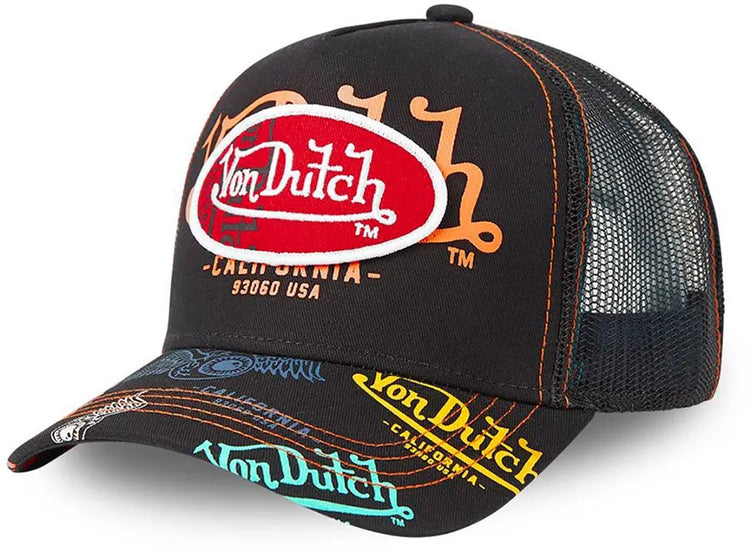 Von Dutch – Snapback Trucker Cap Bra bla2 | Einheitsgröße | verstellbar | Schnappverschluss - schwarz