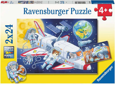 Ravensburger - Puzzle Fahrt durch den Raum 2x24 Stücke