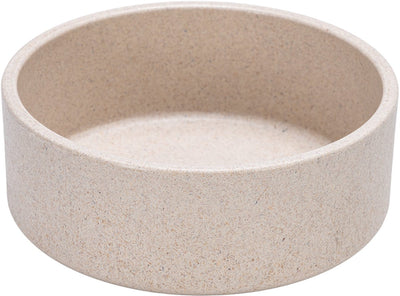Designed by Lotte Noor Hundefutternapf – Futternapf Trinknapf – spülmaschinenfest – Bambus – Beige – 12 cm